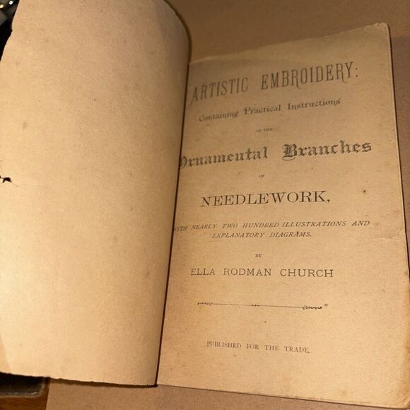Antique 1886 Leisure Hour Liberty Vol 3 No 192 Artistic Embroidery / Ella Church - Picture 5 of 12